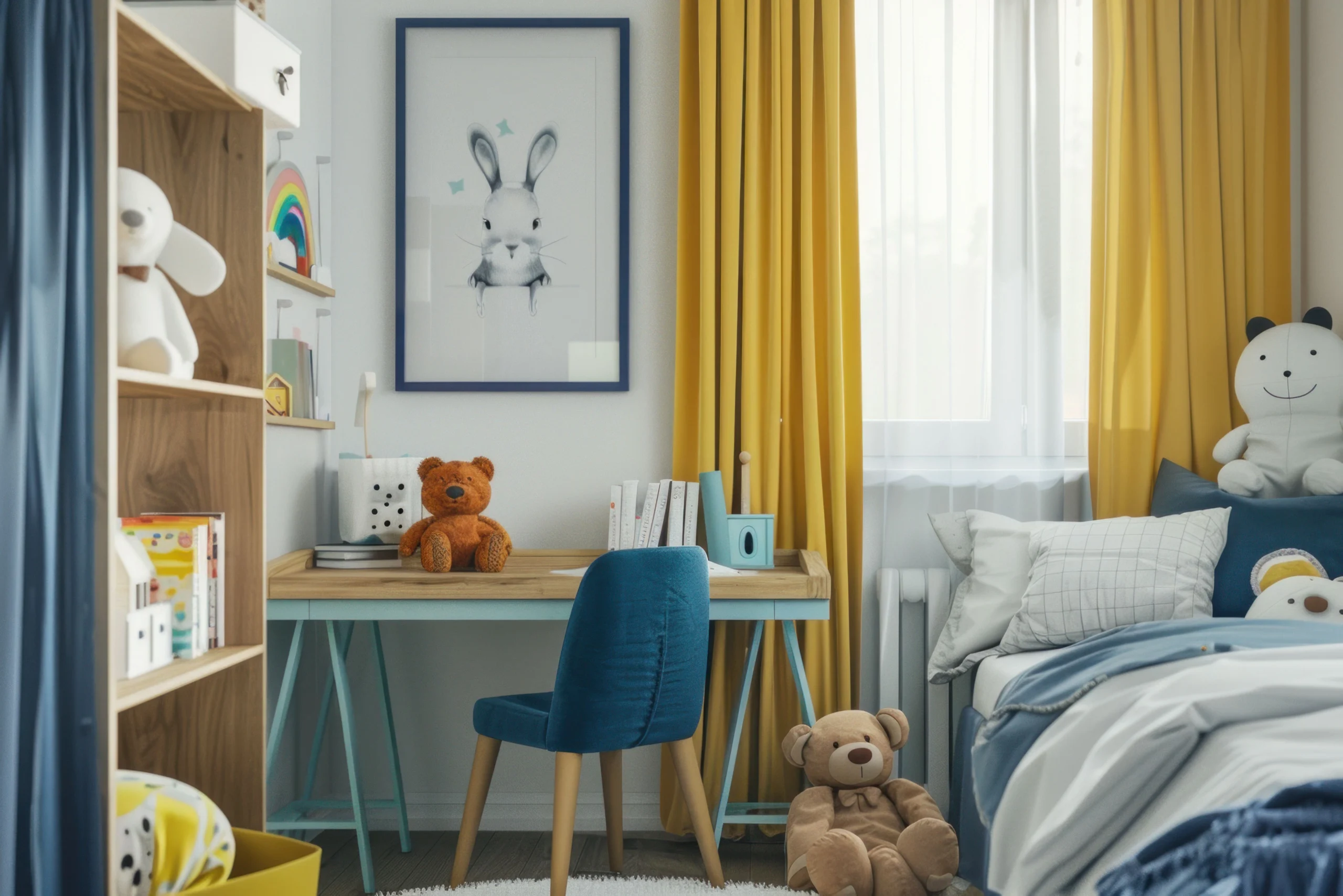 cozy-children-s-bedroom-with-animal-decor-bright-curtains